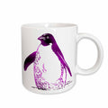 3dRose PS Creations - Purple Penguin - Birds - Animal Art - Mugs (mug_51401)