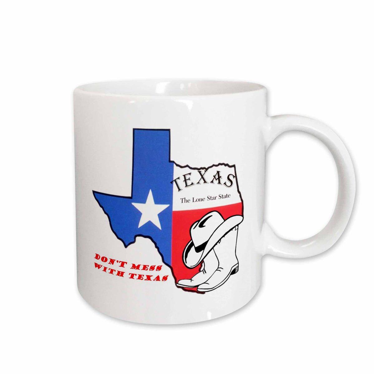 3dRose Florene Humor - Do not Mess With Texas - Mugs (mug_52342)