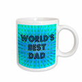 3dRose PS Creations - Worlds Best Dad Stars - Fathers Day - Art - Mugs (mug_52776)
