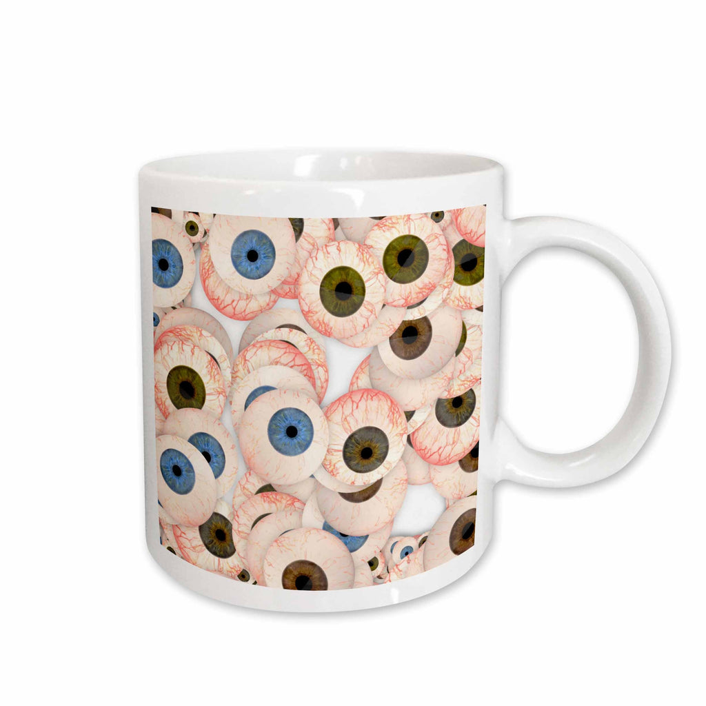 3dRose Sandy Mertens Halloween Designs - Eyeball Collection - Mugs (mug_53735)