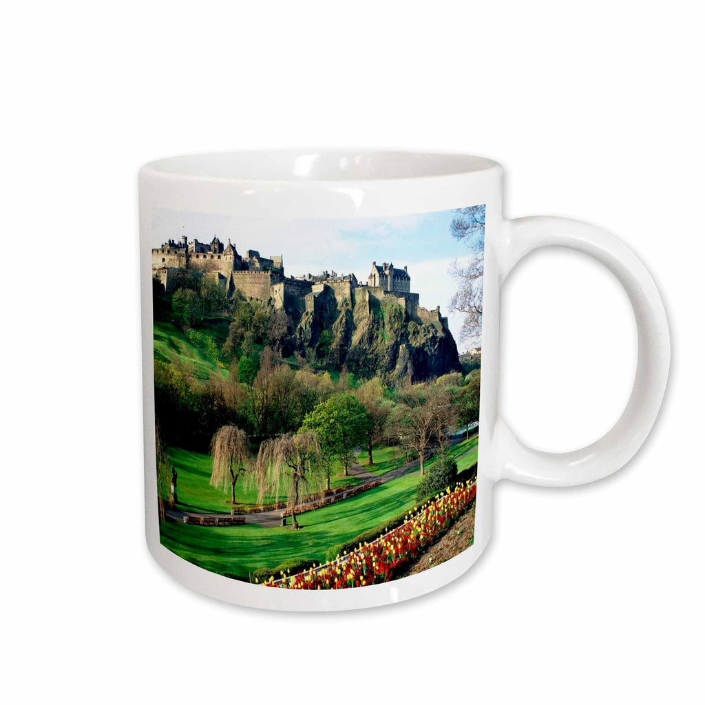 3dRose Florene Worlds Exotic Spots - Castle In Edinburgh Scotland - Mugs (mug_54126)