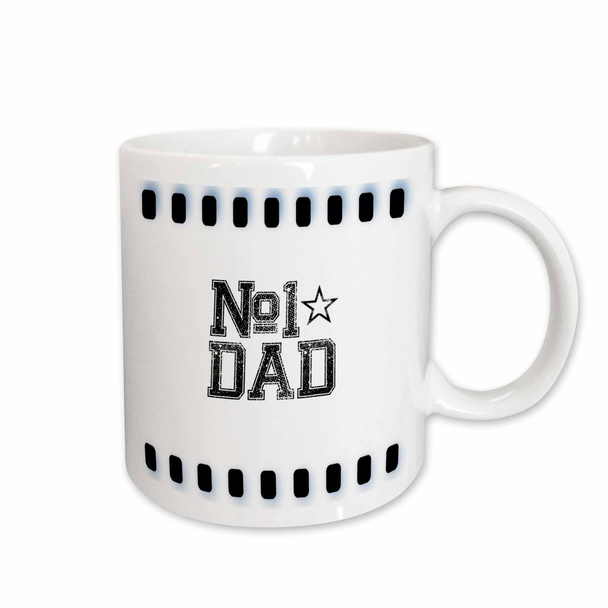 3dRose PS Creations - Number 1 Dad - Fathers - Fathers Day Art - Mugs (mug_55603)