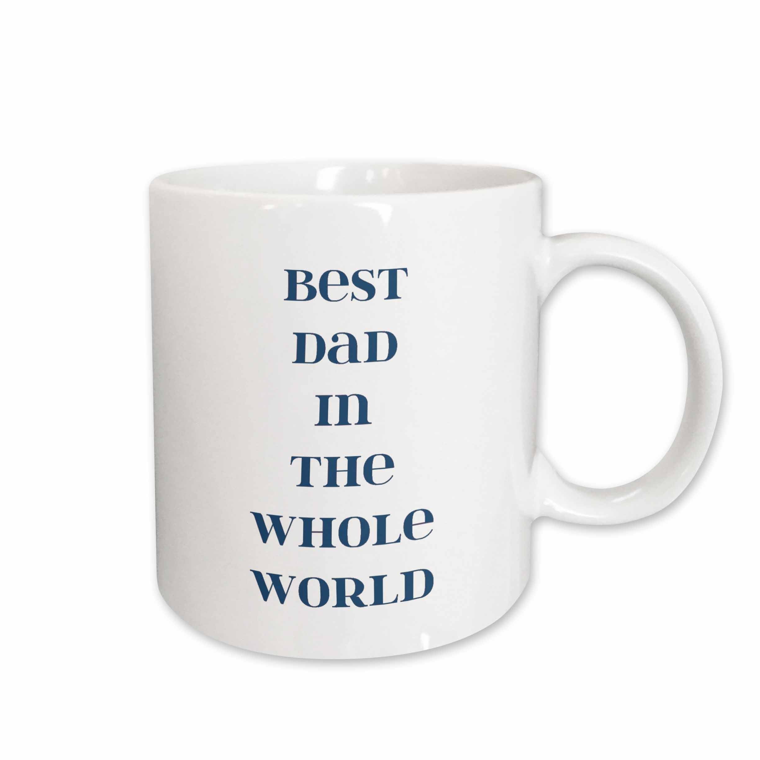 3dRose PS Creations - Best Dad in the World - Fathers Day - Words - Mugs (mug_55702)