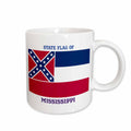3dRose Sandy Mertens Mississippi - State Flag of Mississippi (PD-US) - Mugs (mug_57016)
