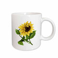 3dRose Florene Vintage - Giant Vintage Sunflower - Mugs (mug_60502)