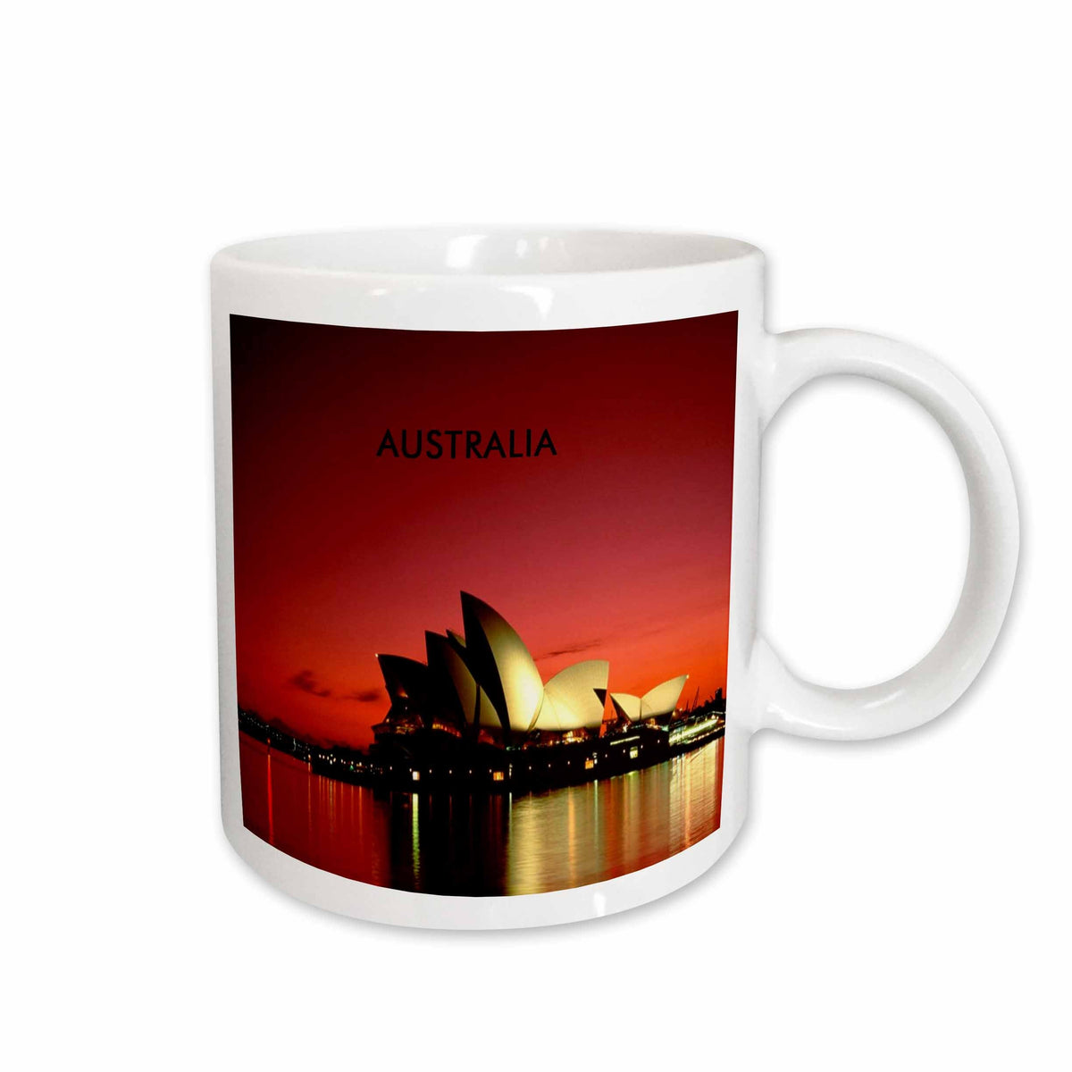 3dRose Night Time Picture Of Sydney Opera House Australia - Mugs (mug_60672)
