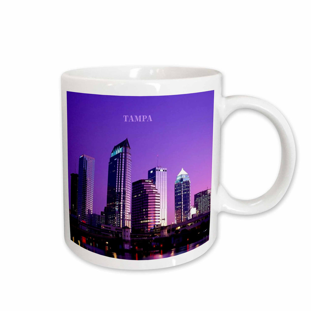 3dRose Florene America The Beautiful - A Sunset In Tampa Florida - Mugs (mug_61887)