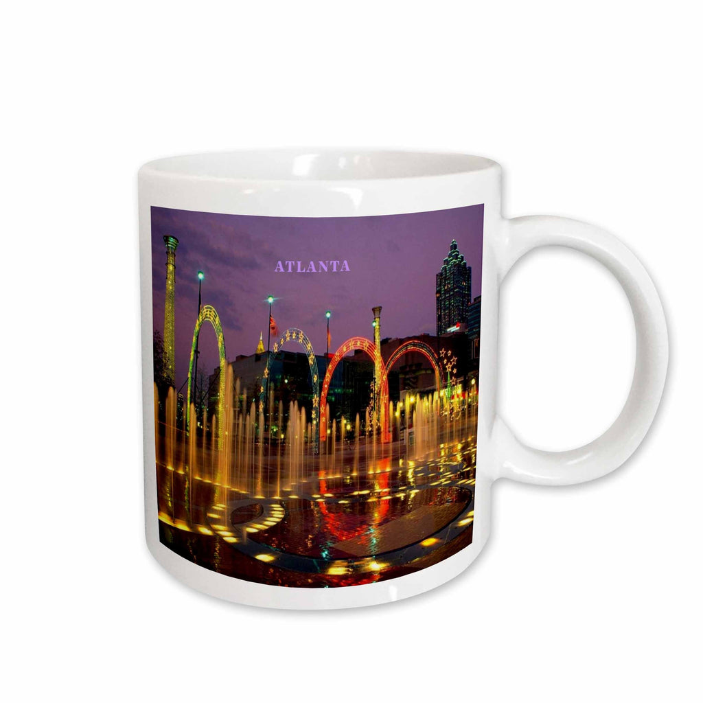 3dRose Florene Night Landscape - Olympic Park Atlanta Georgia - Mugs (mug_61947)