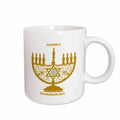 3dRose Florene Jewish Theme - Chanukah Joy - Mugs (mug_62479)