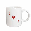 3dRose Ace of Hearts playing card - Red Heart suit - Gifts for cards game... - Mugs (mug_76551)