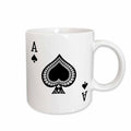 3dRose Ace of Spades Playing Card - Black Spade Suit - Gifts for Cards Game... - Mugs (Mug_76552)