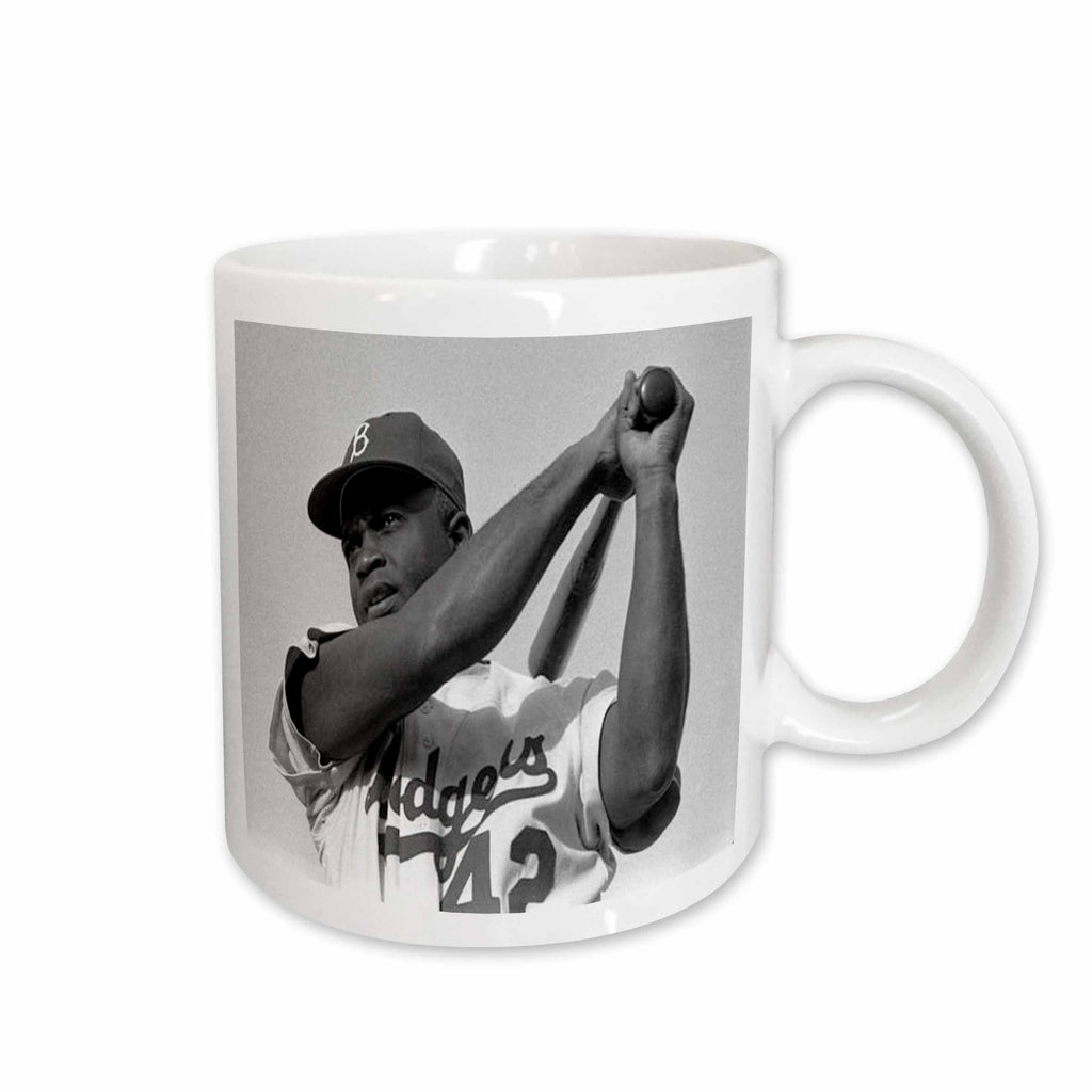 3dRose Florene Sports - Picture Of Jackie Of The Brooklyn Dodgers - Mugs (mug_80393)