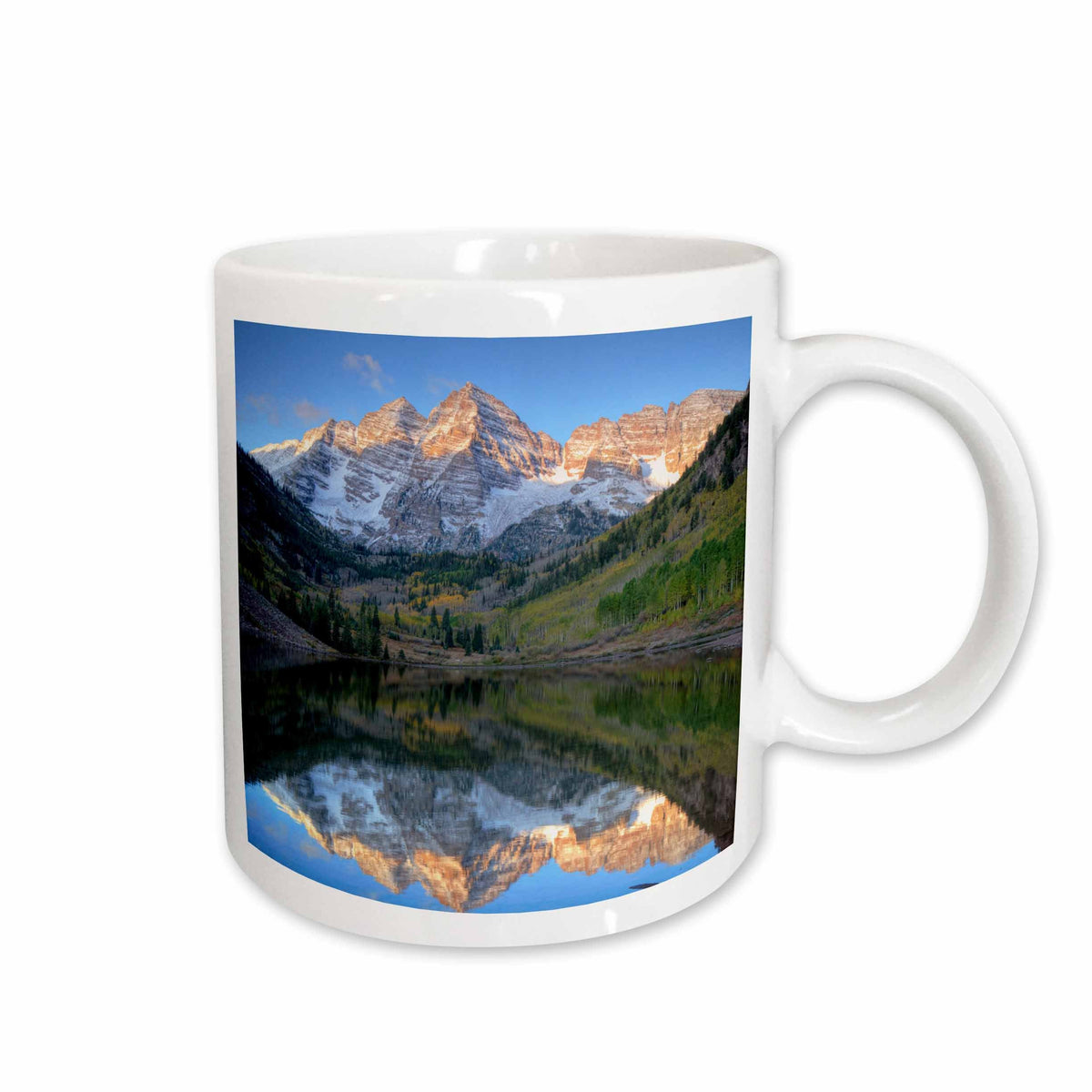 3dRose Colorado, Maroon Bells-Snowmass, Maroon Lake - US06 JWI0256 - Jamie and... - Mugs (mug_88927)