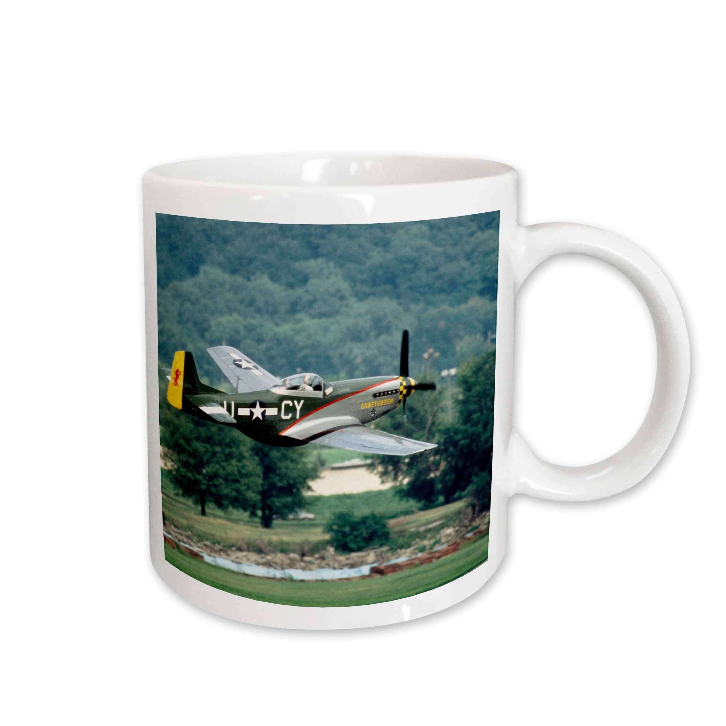 3dRose North American P-51 D Mustang, War plane - US24 BFR0082 - Bernard Friel - Mugs (mug_91303)