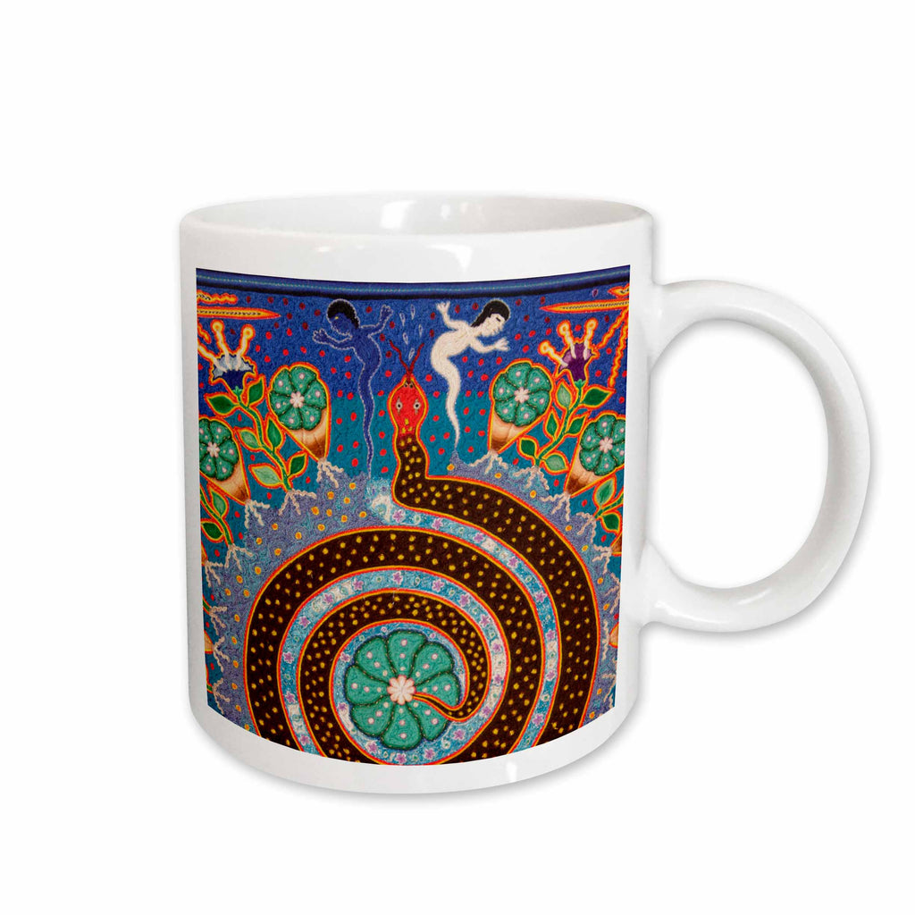 3dRose Folk Art, Huichol art, Santa Fe, New Mexico - US32 JMR1118 - Julien... - Mugs (mug_92754)