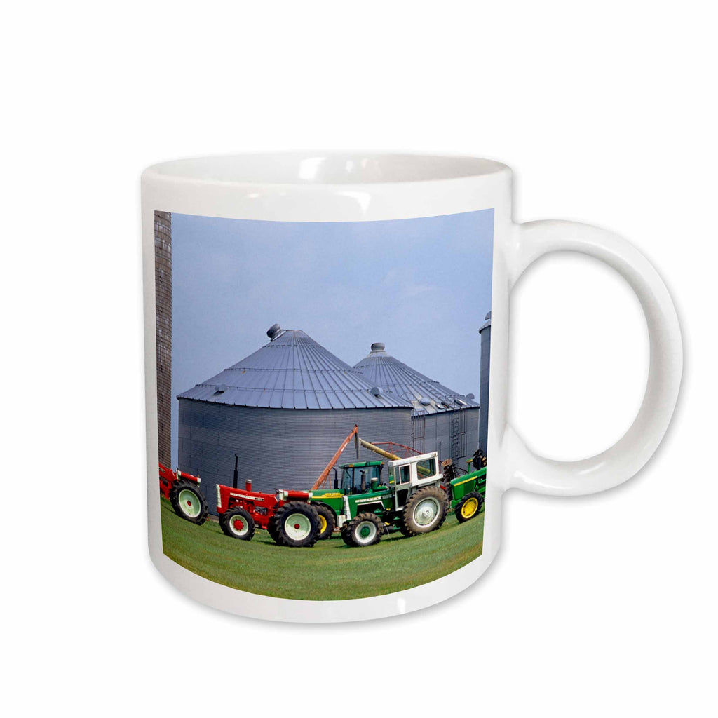 3dRose Farm, vintage tractor collection, Wisconsin - US50 DFR0002 - David R - Mugs (mug_97158)