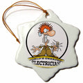 3dRose Dooni Designs Worlds Greatest Cartoons - Funny Worlds Greatest Electrician Cartoon - Ornaments (ORN_103149)