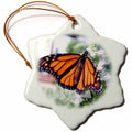 3dRose Butterflies - Monarch Butterfly - Ornaments (ORN_1106)