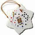 3dRose InspirationzStore Game Designs - Scattered Playing Cards Photo - for Card Game Players eg Poker Bridge Games Casino las Vegas Night - Ornaments (ORN_112896)