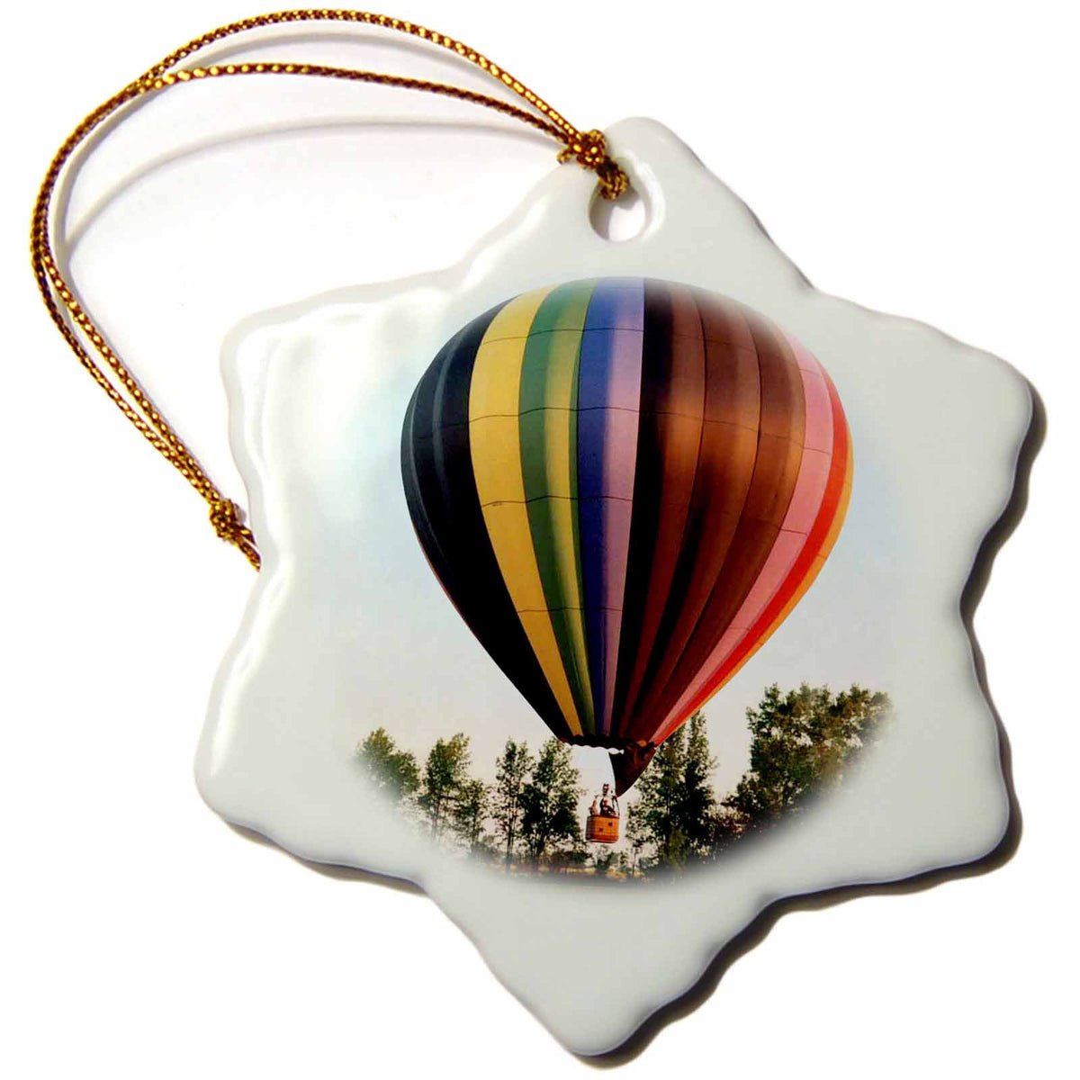 3dRose Hot Air Balloons - Hot Air Balloon - Ornaments (ORN_1154)
