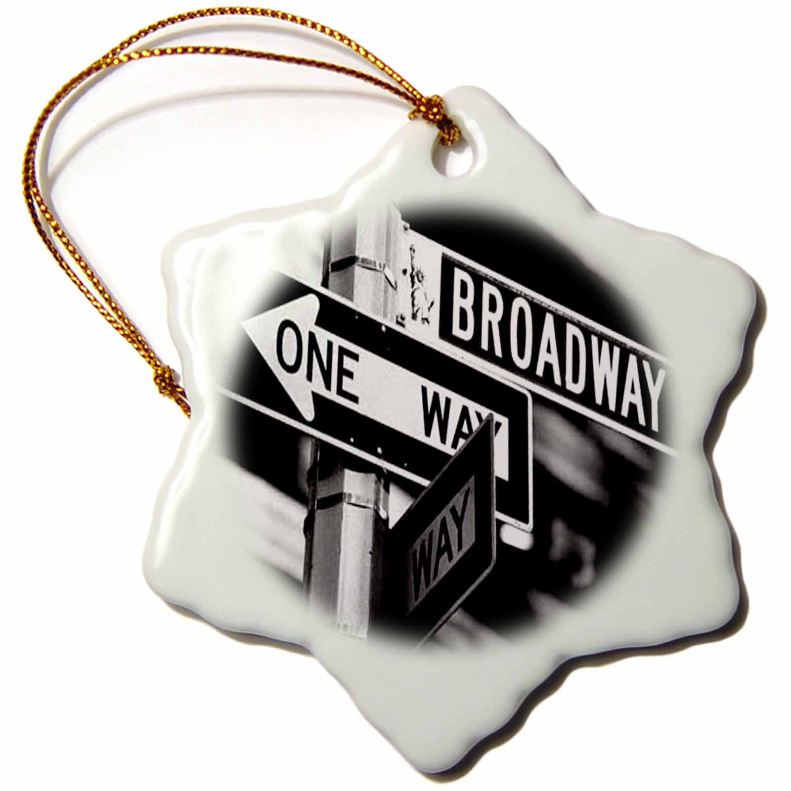 3dRose Signs - Broadway - Ornaments (ORN_1193)