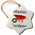 3dRose EvaDane - Funny Quotes - Master Gardener - Ornaments (ORN_123089)