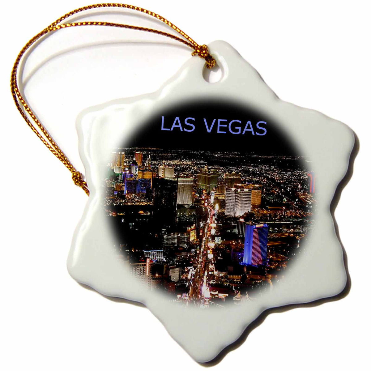 3dRose Las Vegas - Las Vegas The Strip - Ornaments (ORN_1237)