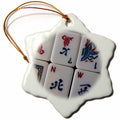 3dRose Florene Games - Luv Mah Jongg - Ornaments (ORN_12772)