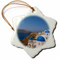 3dRose Danita Delimont - Greece - Oia on The Island of Santorini, Greece - EU12 DNY0008 - David Noyes - Ornaments (ORN_137340)