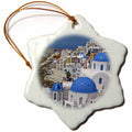 3dRose Danita Delimont - Greece - Greece, Santorini, Oia on The Island of Santorini - EU12 DNY0016 - David Noyes - Ornaments (ORN_137346)