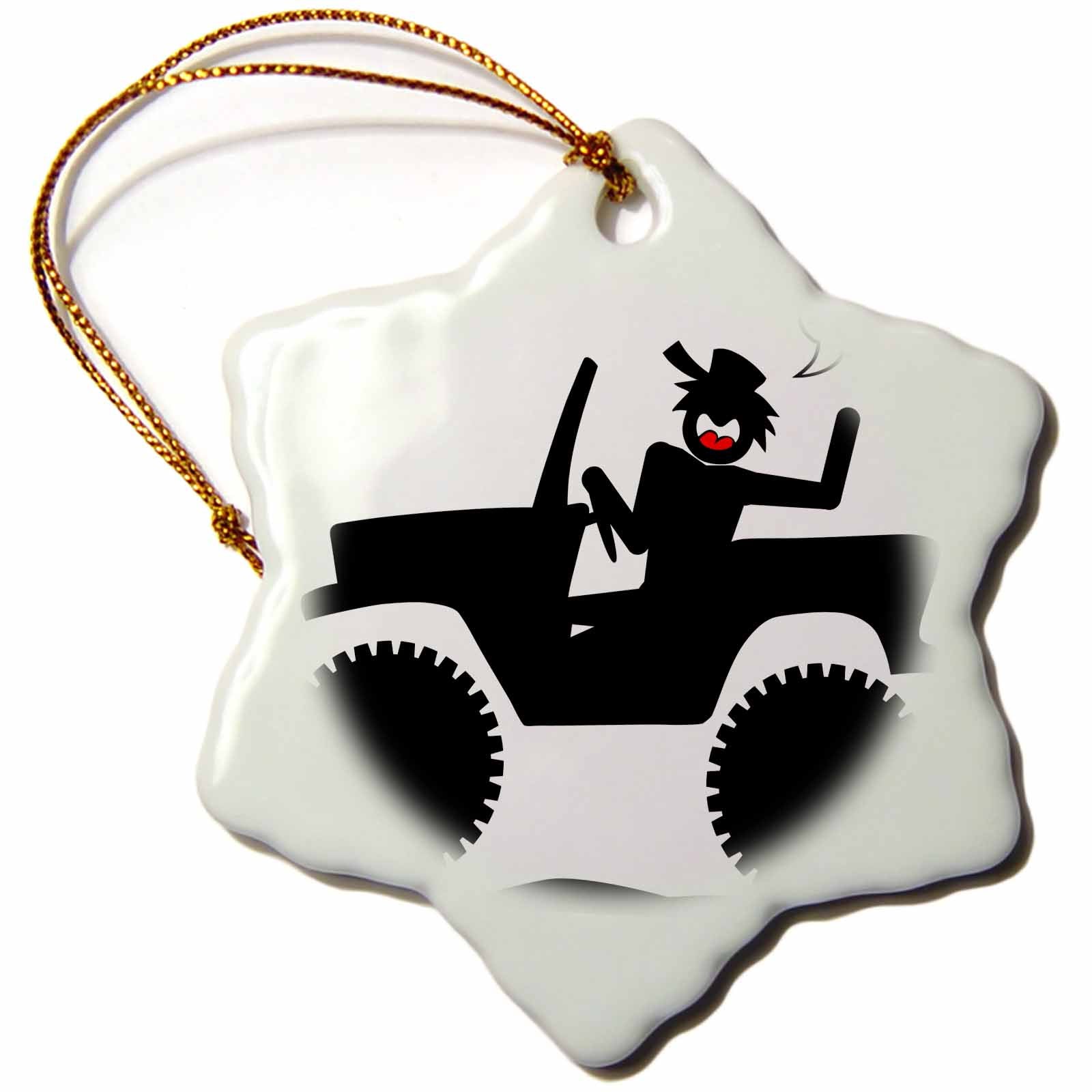 3dRose Mark Grace SCREAMNJIMMY Cars - CAR Dude Image 1 - Ornaments (ORN_14747)