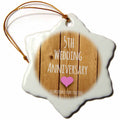 3dRose InspirationzStore Occasions - 5th Wedding Wood Celebrating 5 Years Together - Fifth Anniversaries Five yrs - Ornaments (ORN_154433)