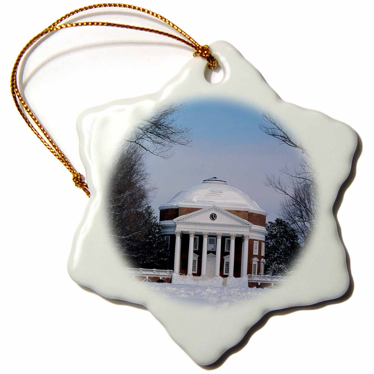 3dRose Danita Delimont - Charles Gurche - Buildings - USA, Virginia, University of Virginia, Charlottesville, The Rotunda - Ornaments (ORN_189665)