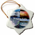 3dRose Sandy Mertens Florida - Niagara Falls Collage - Ornaments (ORN_21724)