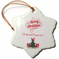 3dRose BrooklynMeme Christmas - Merry Christmas to The Best Cousin Ever - Ornaments (ORN_224136)