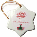 3dRose BrooklynMeme Christmas - Merry Christmas to The Best Brother in Law Ever - Ornaments (ORN_224139)