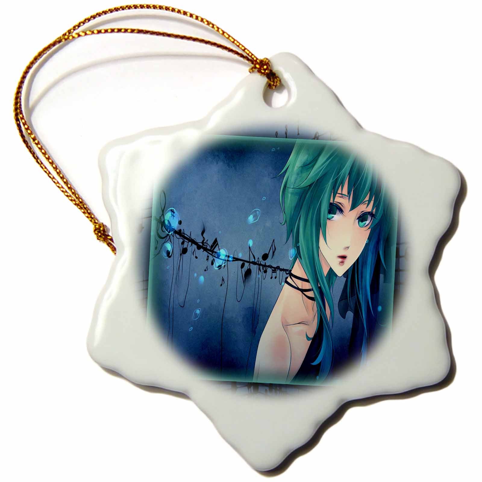 3dRose Susan Brown Designs General Themes - Anime and Notes - Ornaments (ORN_24102)