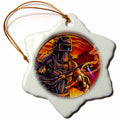 3dRose Light, Illustration, Graphic Design, Person - Welder That is All Machine Using a Welding Tool - Ornaments (ORN_252470)