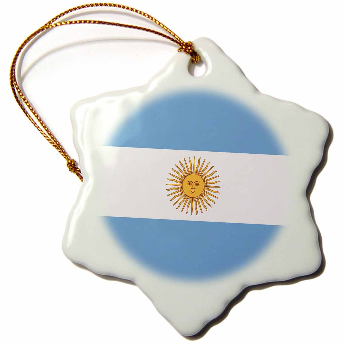 3dRose Flags - Argentina Flag - Ornaments (orn_28218)