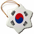 3dRose Flags - South Korea Flag - Ornaments (ORN_28259)