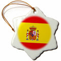3dRose Flags - Spain Flag - Ornaments (ORN_28285)