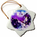 3dRose Susan Brown Designs General Themes - Crystal Dream Anime - Ornaments (ORN_28757)
