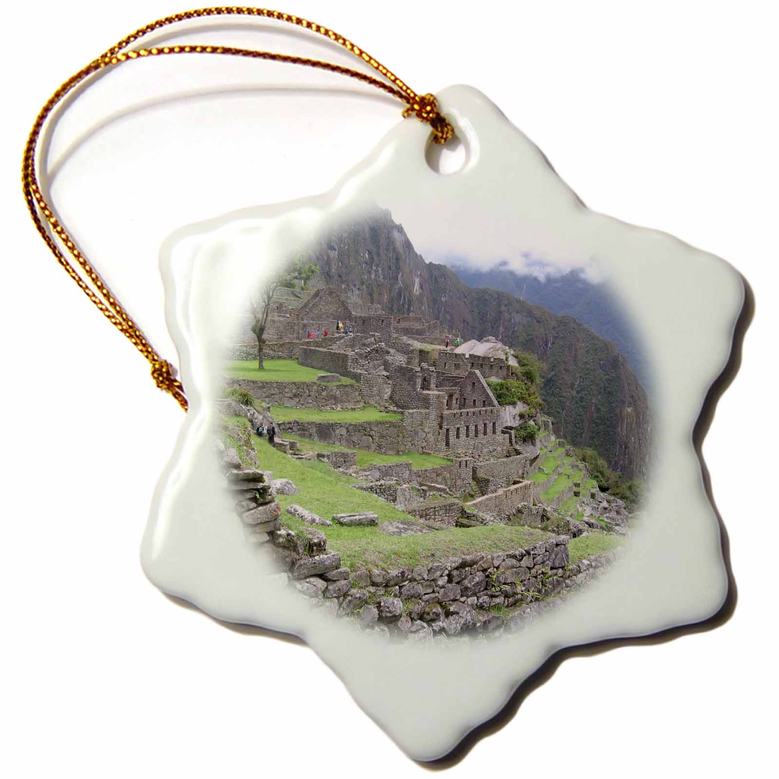 3dRose Patricia Sanders Photography - Machu Picchu in Peru Travel Photography - Ornaments (ORN_29334)