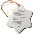 3dRose Emily Dickinson Hope is The Thing with Feathers - Ornaments (ORN_305645)