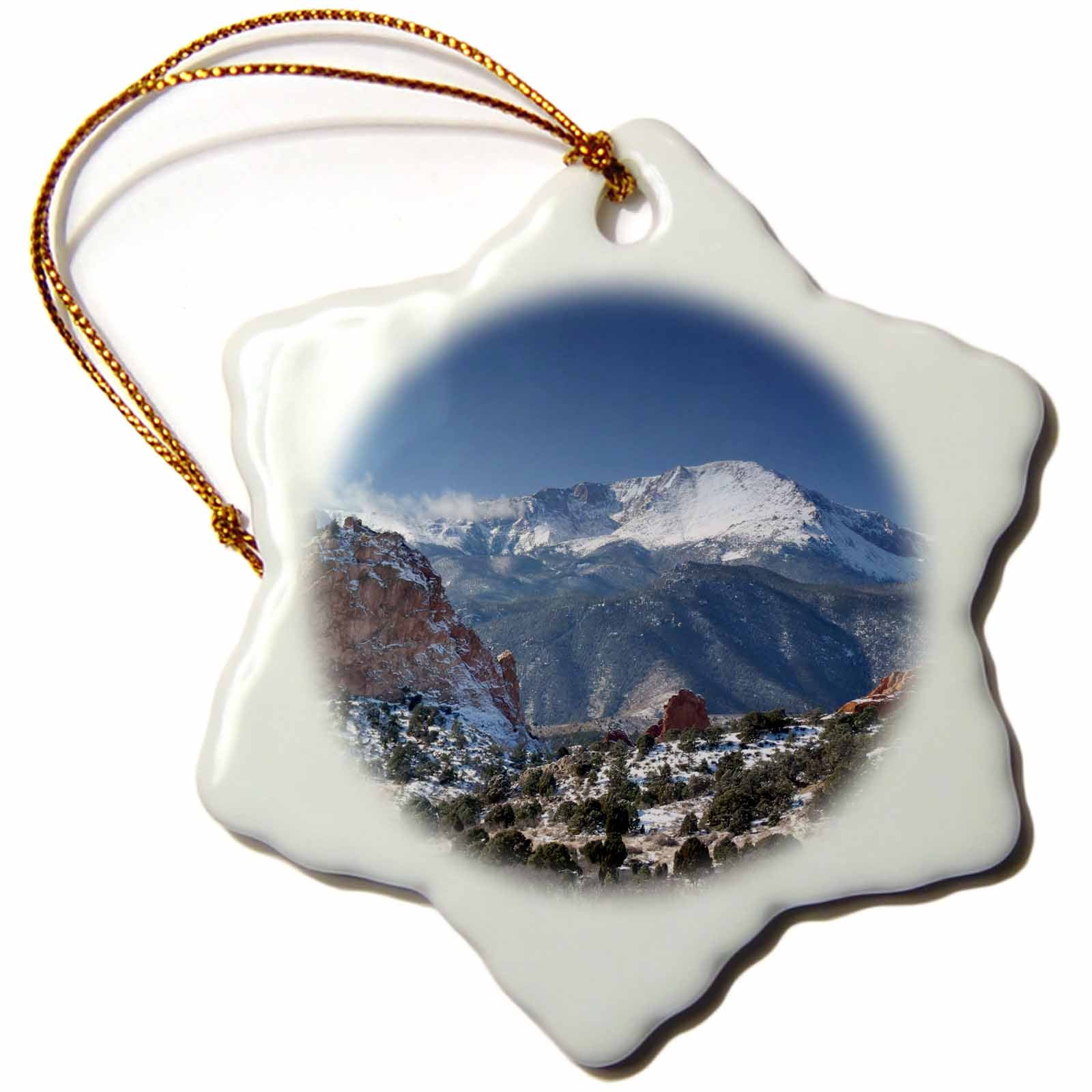 3dRose Boehm Photography Mountains - Colorado Mountains Pikes Peak - Ornaments (orn-38673)
