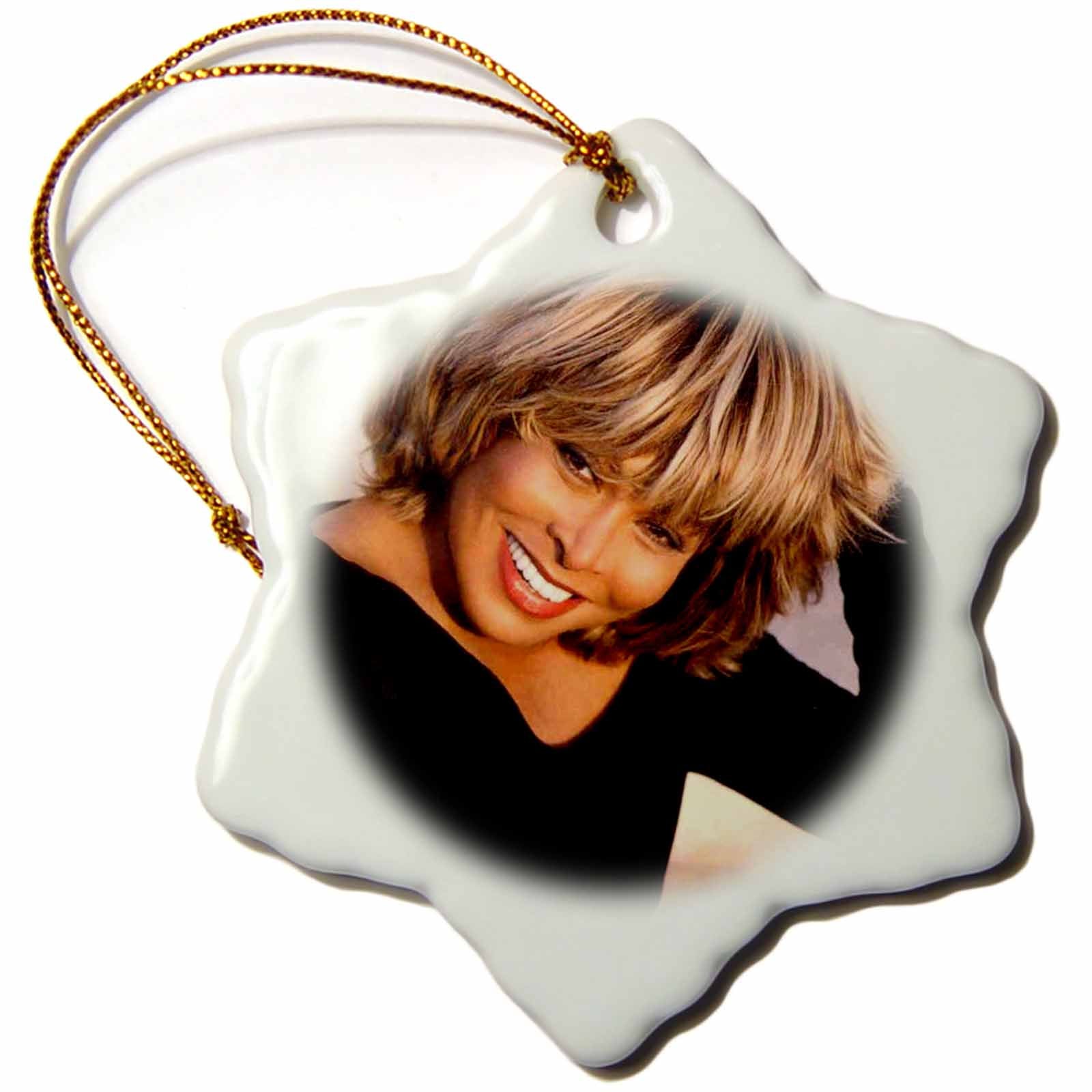 3dRose Tina Turner - Tina Turner - Ornaments (ORN_3900)
