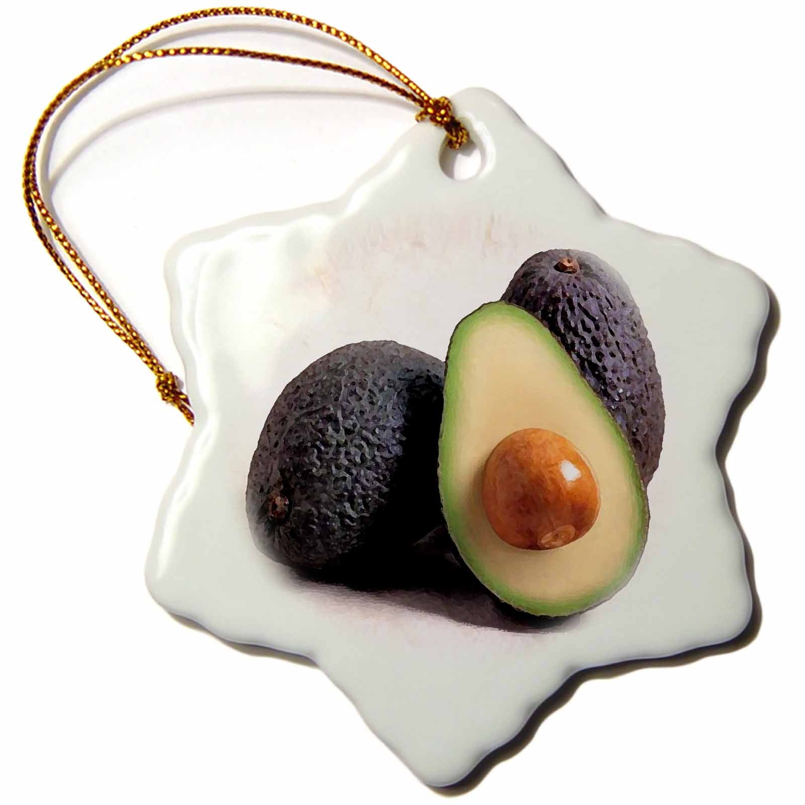 3dRose Vegetables - Avocado - Ornaments (ORN_4229)