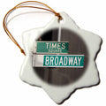 3dRose Signs - Times Square Broadway - Ornaments (ORN_4393)