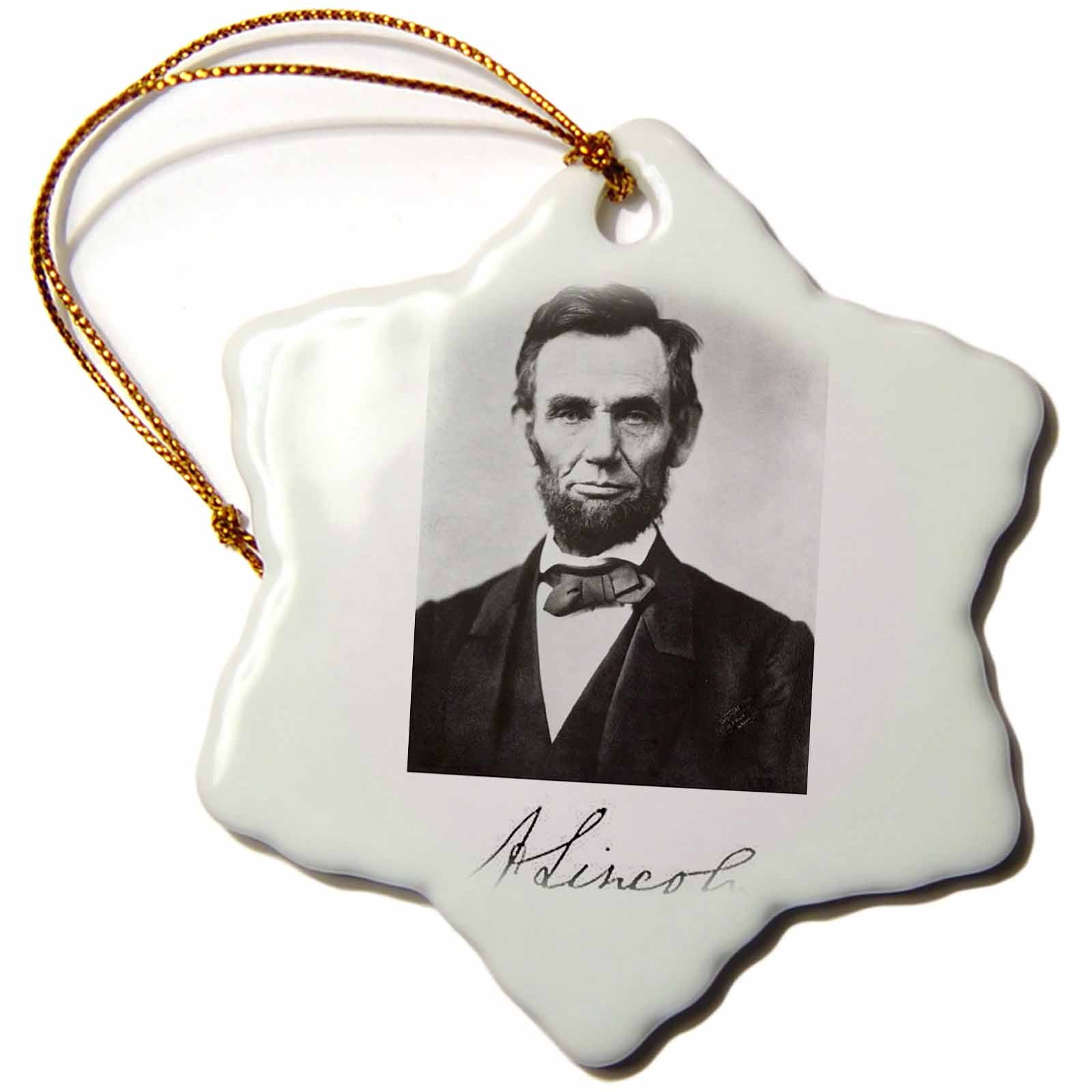 3dRose History - Abraham Lincoln - Ornaments (ORN_5319)
