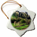 3dRose Florene Worlds Exotic Spots - Castle in Edinburgh Scotland - Ornaments (ORN_54126)